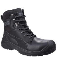Puma Conquest 630730 Black Safety Boots Side Zip